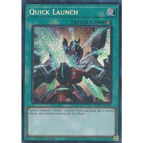 Quick Launch (Secret Rare) - RA05-EN062 Secret Rare 1st Edition