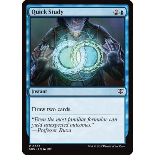 Quick Study (SOS-065) Foil