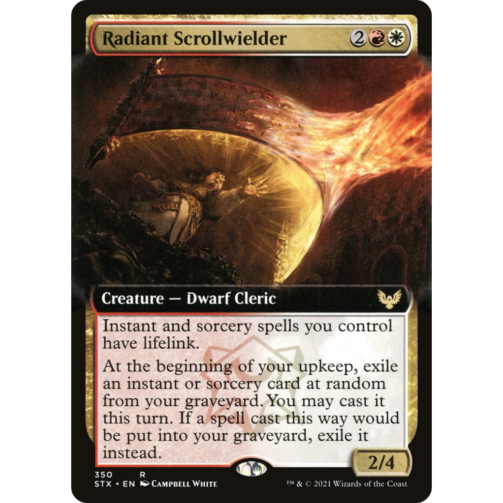 Radiant Scrollwielder (Extended Art) (STX-350): (Extended Art) Foil