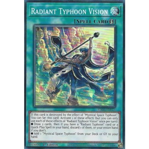 Radiant Typhoon Vision - RA05-EN075 Super Rare 1st Edition