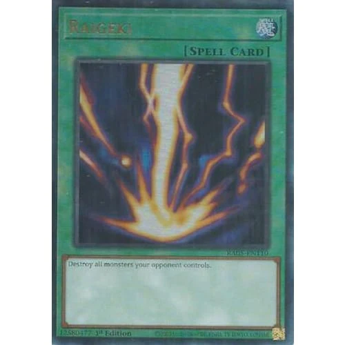 Raigeki (Ultimate Rare) - RA05-EN110 Ultimate Rare 1st Edition