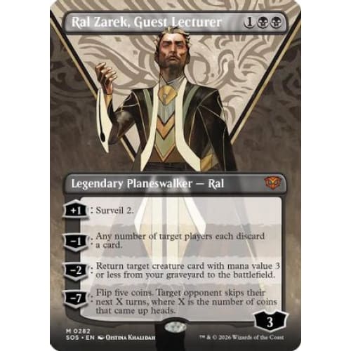 Ral Zarek, Guest Lecturer (Borderless) (SOS-282) Foil
