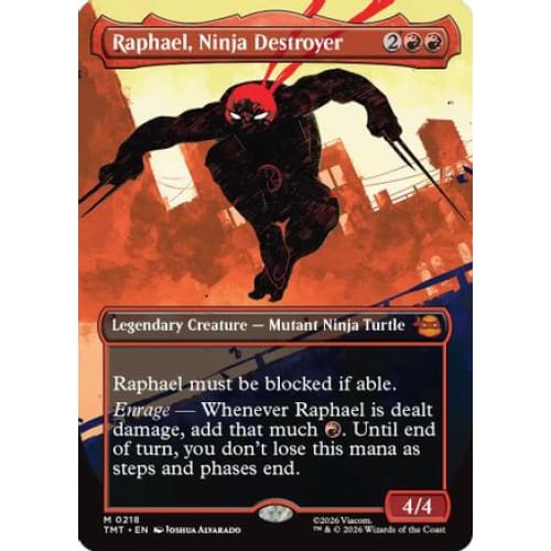 Raphael, Ninja Destroyer (Borderless) (TMT-218)