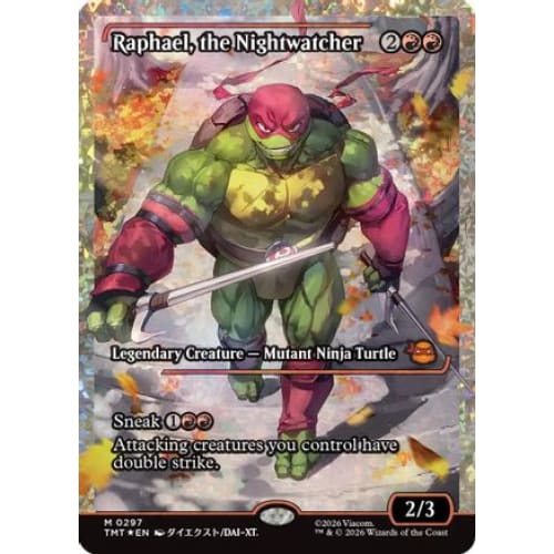 Raphael, the Nightwatcher (Showcase) (Fracture Foil) (TMT-297) Foil