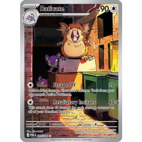 Raticate - 099/088 (99) Shiny Rare Holofoil