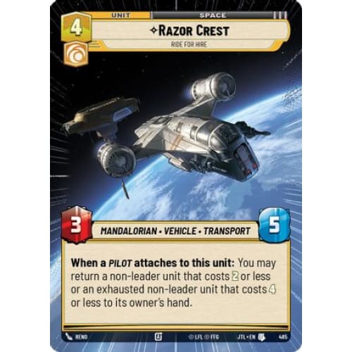Razor Crest - Ride For Hire (Hyperspace) (485)