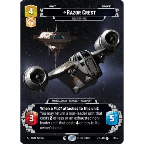 Razor Crest - Ride For Hire (Prestige) (1044)