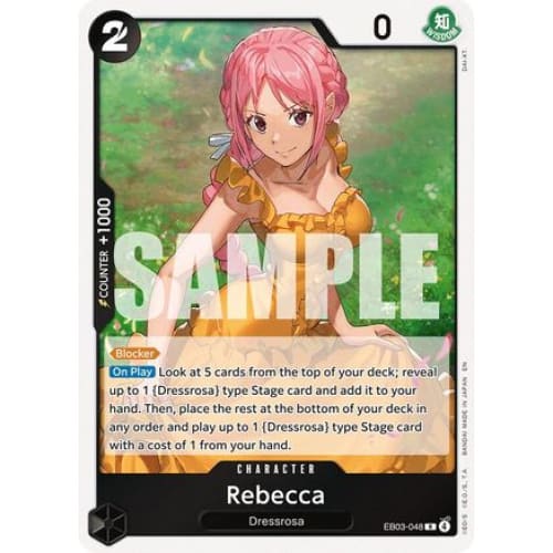 Rebecca EB03-048 R Extra Booster: One Piece Heroines Edition  Foil