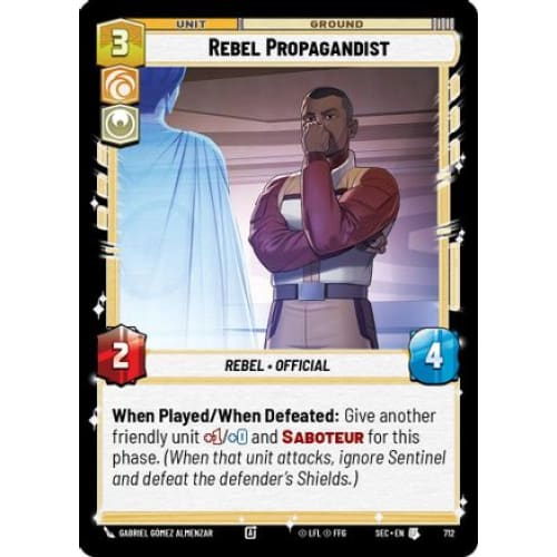 Rebel Propagandist (Foil) (712)  Foil