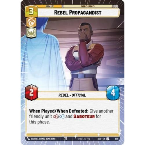 Rebel Propagandist (Hyperspace Foil) (958)  Foil