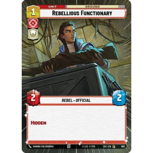 Rebellious Functionary (Hyperspace Foil) (902)  Foil