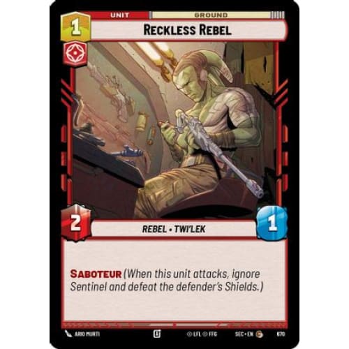 Reckless Rebel (Foil) (670)  Foil