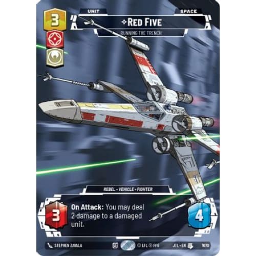 Red Five - Running the Trench (Prestige Foil) (1070)  Foil