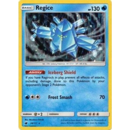 Regice - 28/111 (Cosmos Holo) Promo