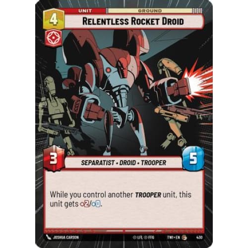 Relentless Rocket Droid (Hyperspace) (430)  Foil