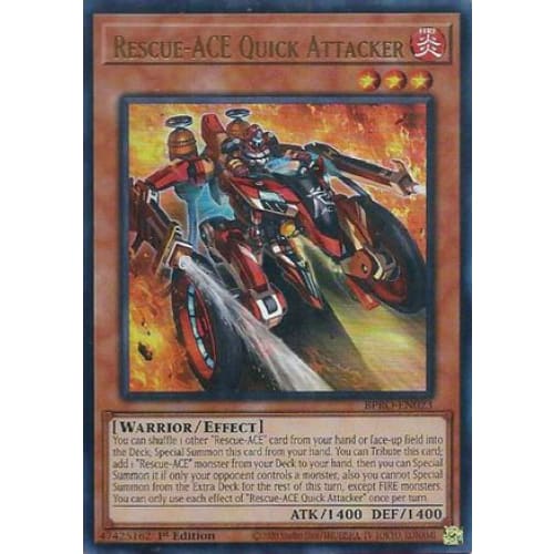Rescue-ACE Quick Attacker - BPRO-EN023 Ultra Rare 1st Edition