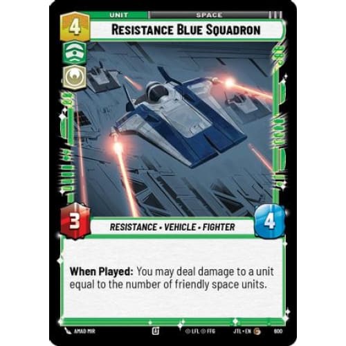 Resistance Blue Squadron (Foil) (600)  Foil