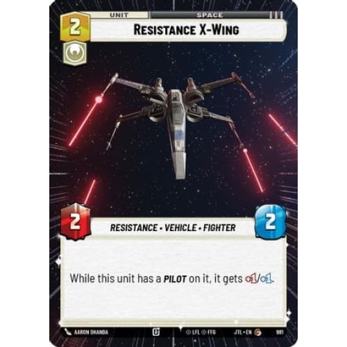 Resistance X-Wing (Hyperspace Foil) (981)  Foil