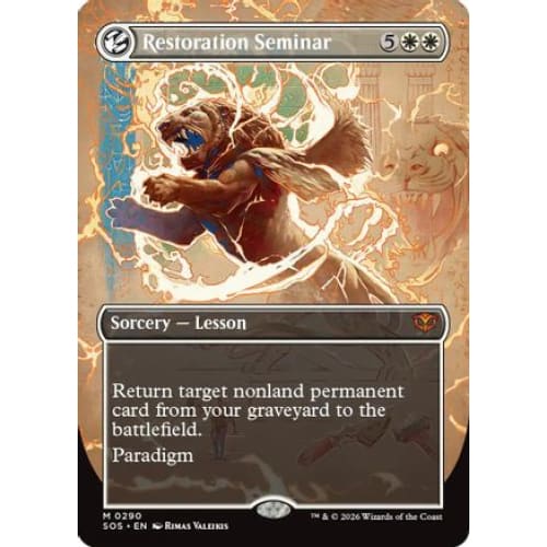Restoration Seminar (Borderless) (SOS-290) Foil