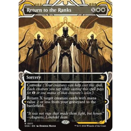 Return to the Ranks (SOA-011) Foil