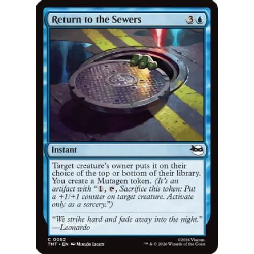 Return to the Sewers (TMT-052) Foil