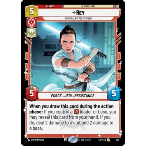 Rey - With Palpatine's Power (Foil) (650)  Foil