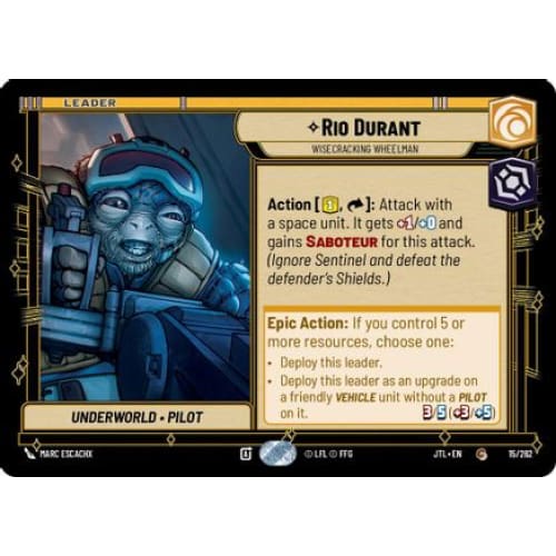 Rio Durant - Wisecracking Wheelman (015/262)