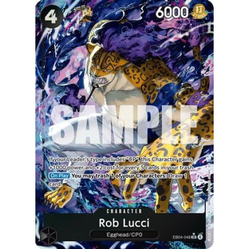 Rob Lucci (Alternate Art) EB04-048 SR Adventure on Kami's Island  Foil