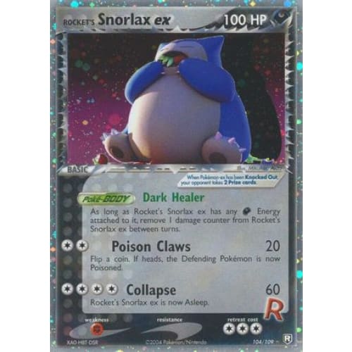 Rocket's Snorlax ex (104) Ultra Rare