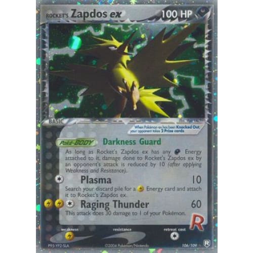 Rocket's Zapdos ex (106) Ultra Rare