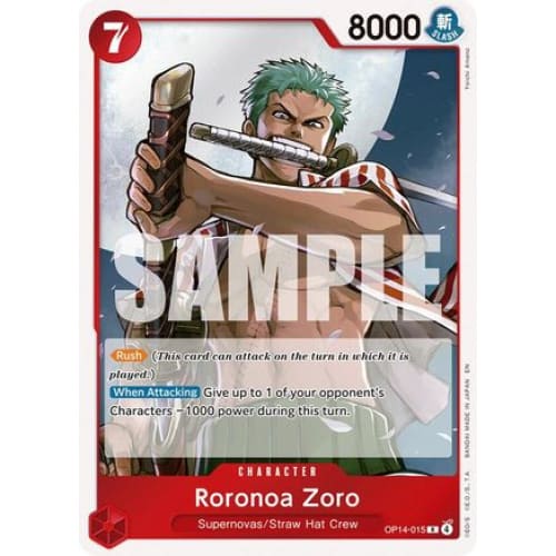 Roronoa Zoro - OP14-015 OP14-015 R The Azure Sea's Seven  Foil