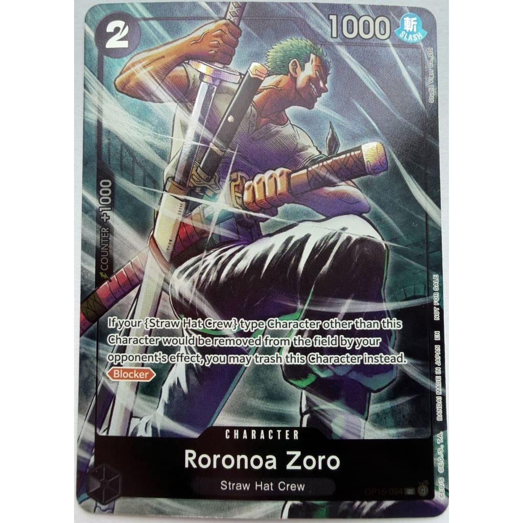 Roronoa Zoro (OP15-094) (Dash Pack) OP15-094 UC Adventure on Kami's Island  Foil