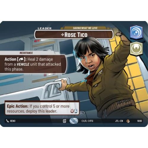 Rose Tico - Saving What We Love (Showcase) (1000)  Foil