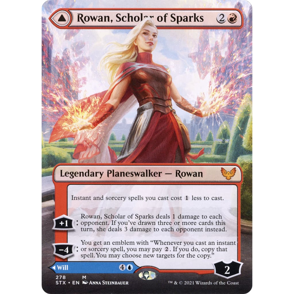 Rowan, Scholar of Sparks (Borderless) (STX-278) (Borderless) Foil - Image 3