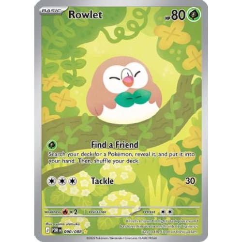 Rowlet - 090/088 (90) Shiny Rare Holofoil