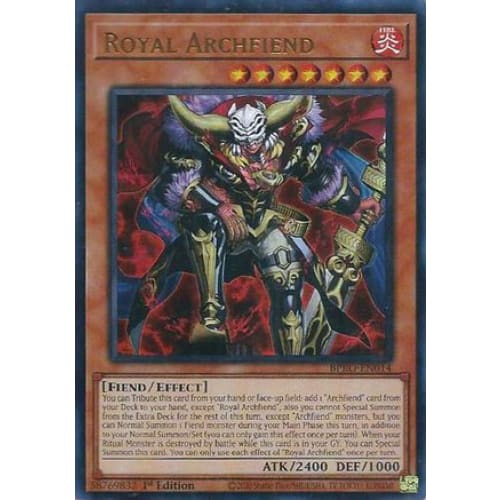 Royal Archfiend - BPRO-EN014 Ultra Rare 1st Edition