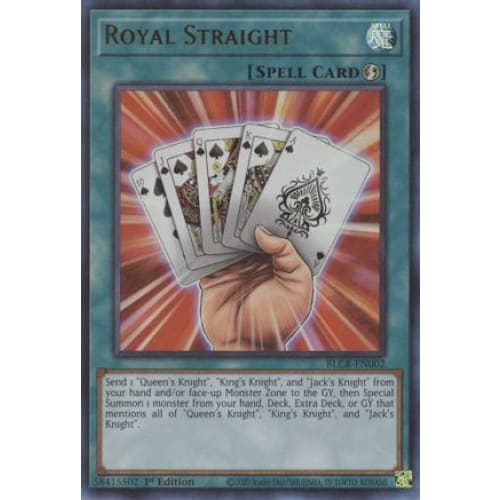 Royal Straight - BLCR-EN002 Ultra Rare 1st Edition