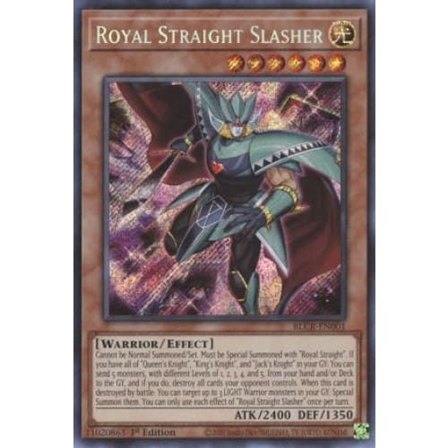 Royal Straight Slasher - BLCR-EN001 Secret Rare 1st Edition