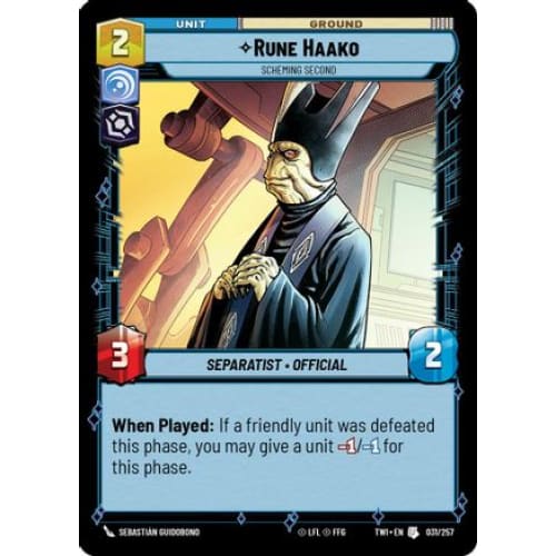 Rune Haako - Scheming Second (031/257)  Foil