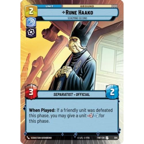 Rune Haako - Scheming Second (Hyperspace) (304)  Foil