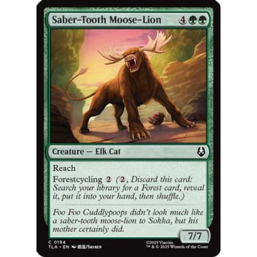Saber-Tooth Moose-Lion (TLA-194) Foil
