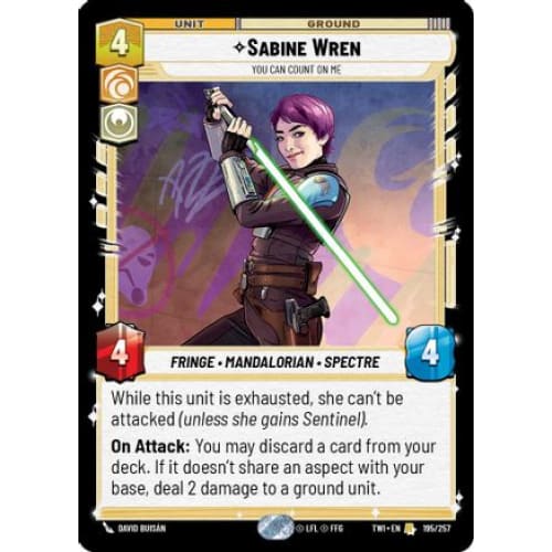 Sabine Wren - You Can Count On Me (195/257)  Foil