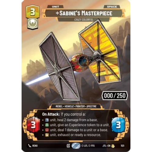 Sabine's Masterpiece - Crazy Colorful (Serialized) (1121)  Foil