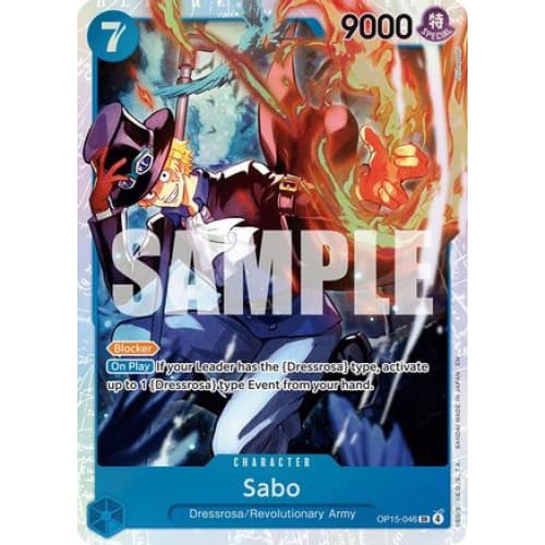 Sabo OP15-046 SR Adventure on Kami's Island  Foil