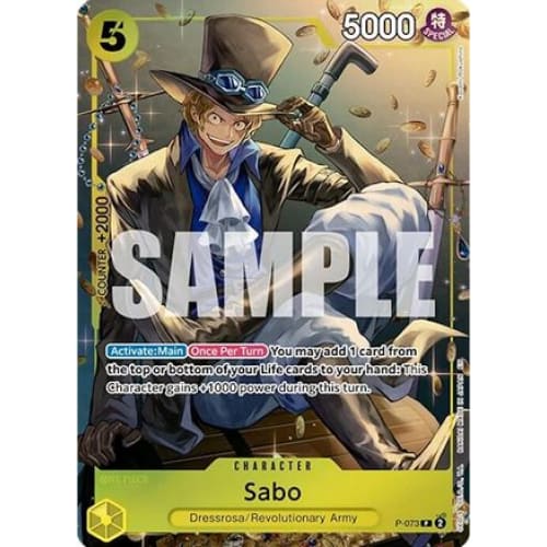 Sabo (Tin Pack Set Vol. 2) P-073 PR One Piece Promotion Cards  Foil