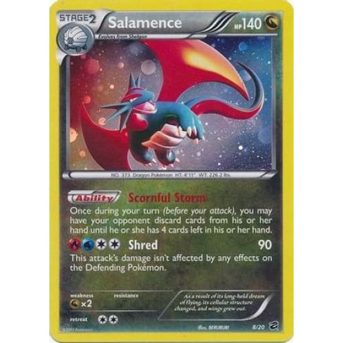 Salamence - 8/20 (Cosmos Holo) (8) Promo