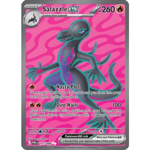 Salazzle ex - 101/088 (101) Ultra Rare Holofoil