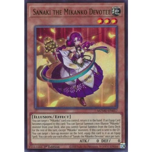 Sanaki the Mikanko Devotee - MZMU-EN017 Ultra Rare 1st Edition