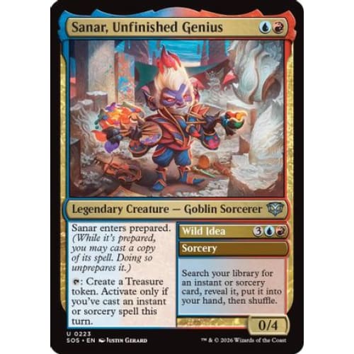Sanar, Unfinished Genius (SOS-223) Foil