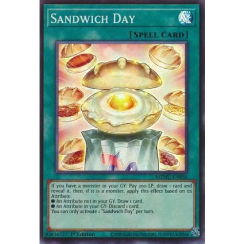 Sandwich Day - MZMU-EN056 Super Rare 1st Edition